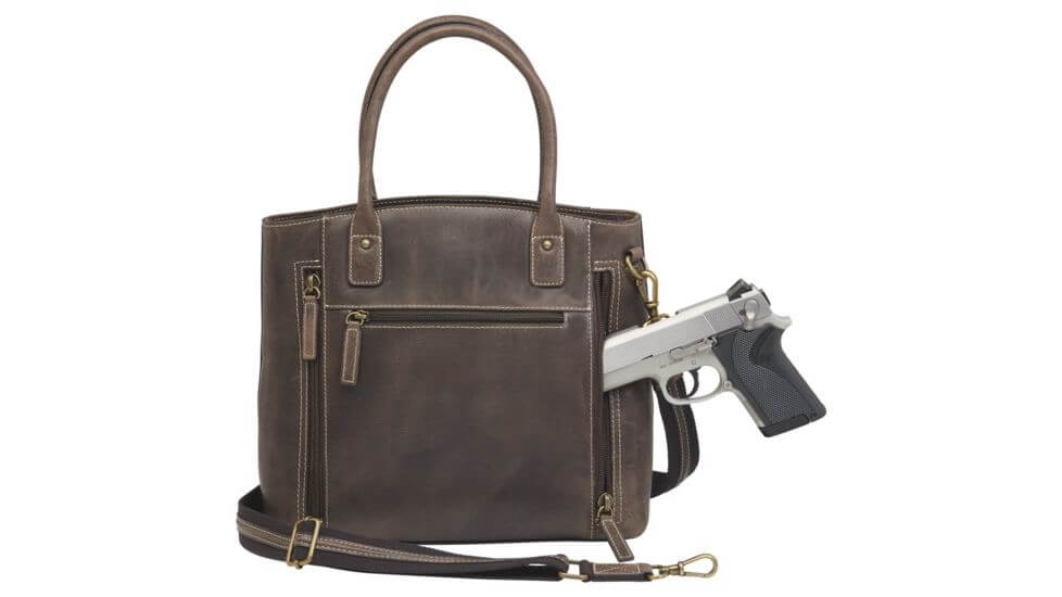 Gun Tote'n Mamas Concealed Carry Distressed Leather Tote Purse