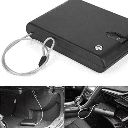 Ivation Portable Biometric Car Gun Safe